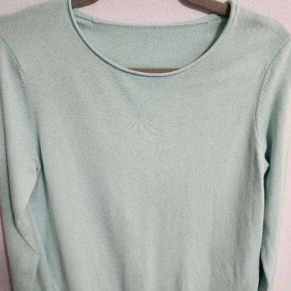 Eileen Fisher Green Silk Cashmere Sweater Small - Picture 1 of 4